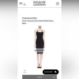 Cushine et Ochs black dress size 8 (fits more like 6)